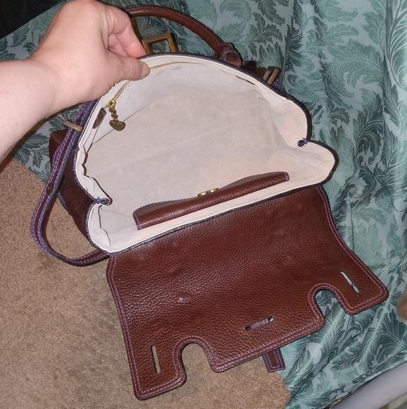 NEW $1200 Luella Bartley Punk Rose Baby Gisele bag with Applique w/FLAW - Picture 15 of 16